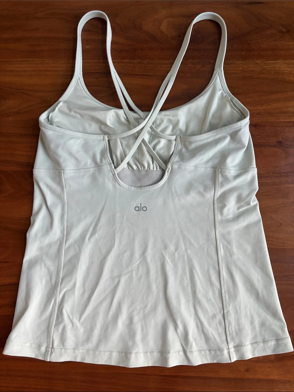 Alo Yoga Tank Top Built in Bra Mint Green Size Large